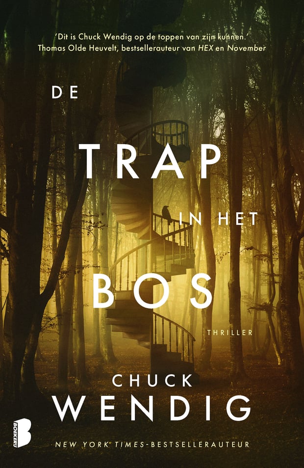 De trap in het bos De trap in het bos